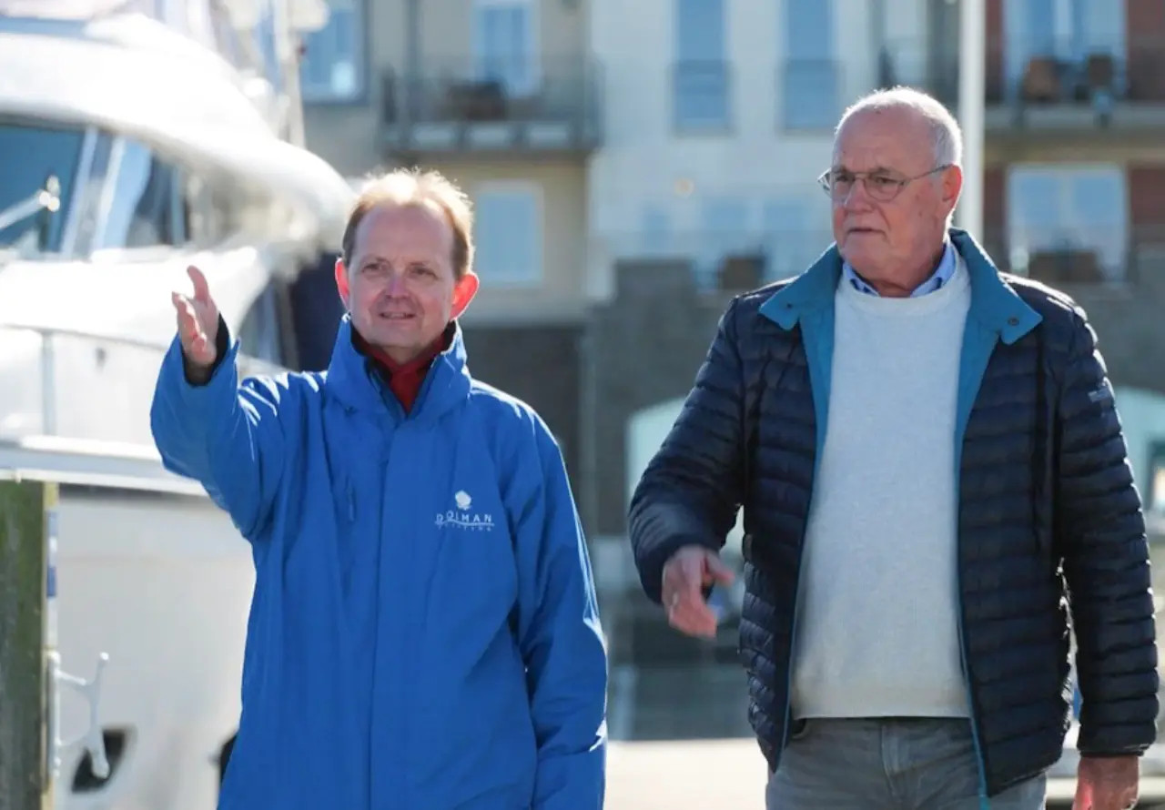 Johan met klant
