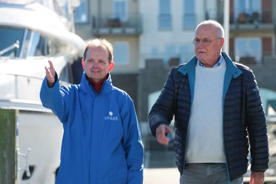 Johan met klant